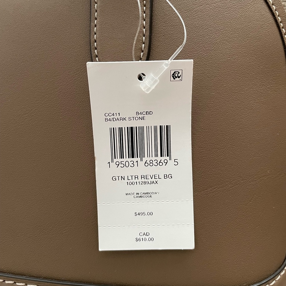 Coach Revel bag in colour dark stone new with tag - Picture 5 of 16